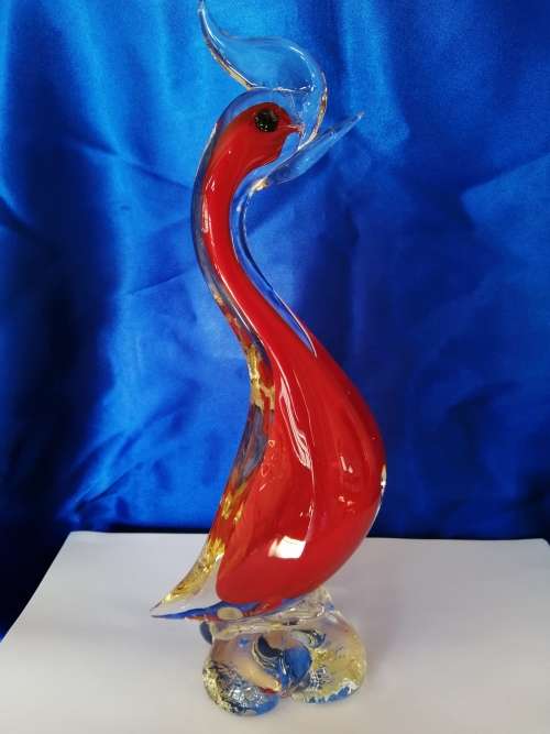 Murano hand blown X-Large Duck Cockeral glass sculpture *
