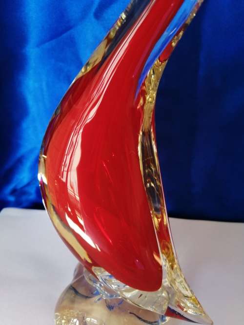 Murano hand blown X-Large Duck Cockeral glass sculpture *