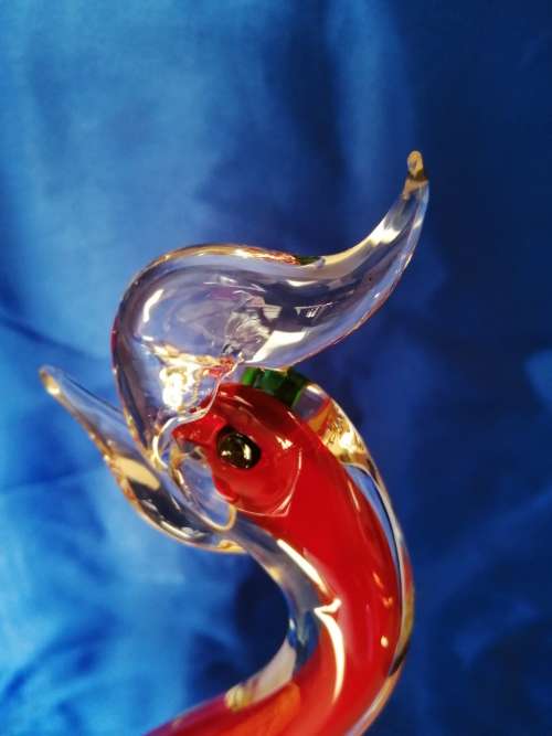 Murano hand blown X-Large Duck Cockeral glass sculpture *