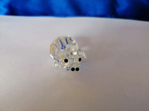Stunning Crystal Glass Pig
