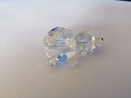 Stunning Crystal Glass Pig