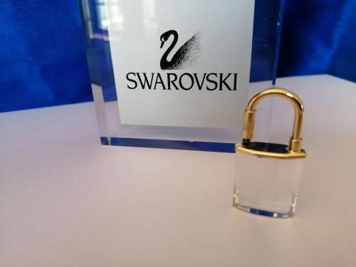 Swarovski Crystal Memories Padlock Gold Plated