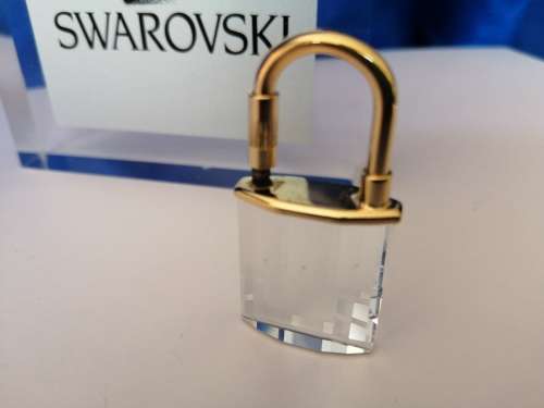 Swarovski Crystal Memories Padlock Gold Plated