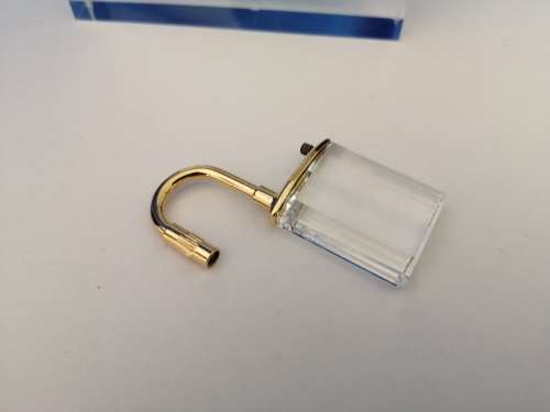 Swarovski Crystal Memories Padlock Gold Plated