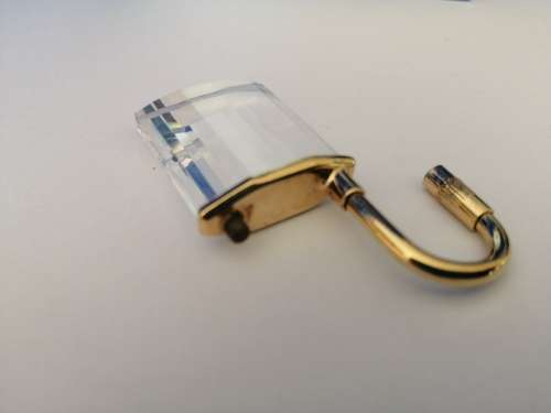Swarovski Crystal Memories Padlock Gold Plated