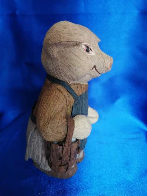 Vintage Crepe Paper Pig