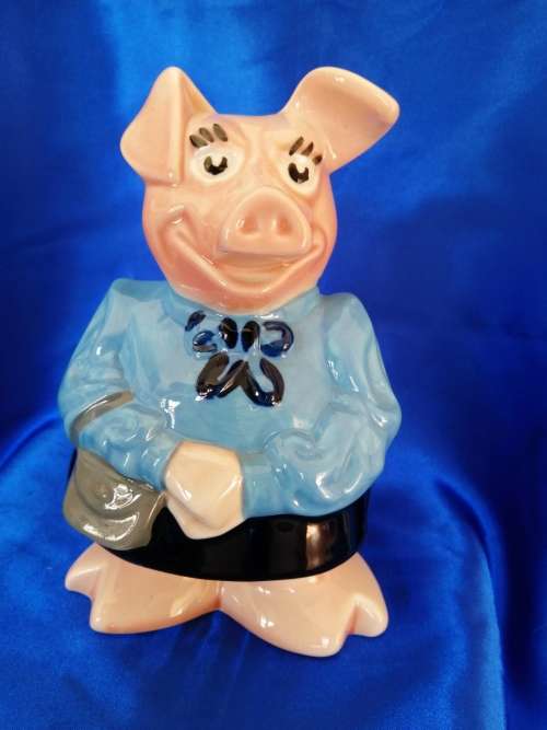 Nat West Pig Piggy Bank Money box - Mother Lady Hillary - Wade