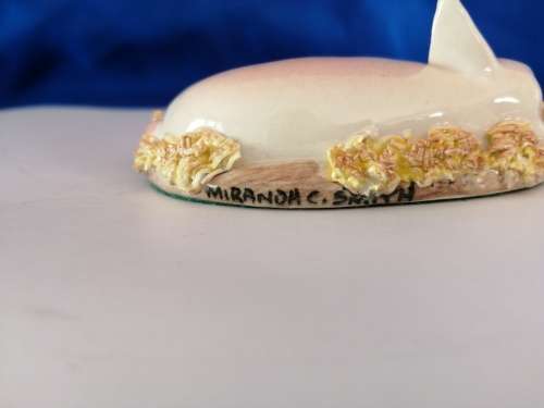 Signed BASIL MATTHEWS Original Sculpture Art Pottery - Sow w Piglets