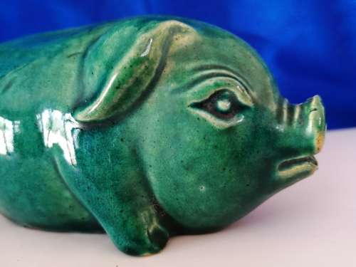 Majolica Jade Antique Pottery French Jade Green