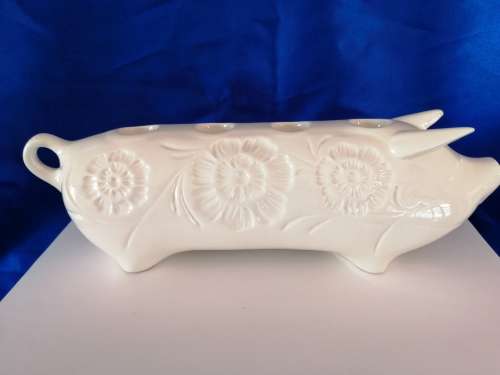Vintage Beswick Mid Century Large Pottery Pig Candle Holder