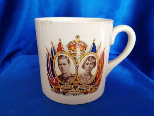 Coronation mug King George VI and Queen Elizabeth 12 May 1937