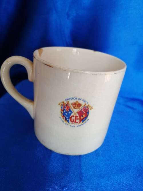 Coronation mug King George VI and Queen Elizabeth 12 May 1937