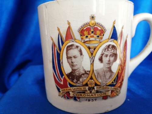 Coronation mug King George VI and Queen Elizabeth 12 May 1937
