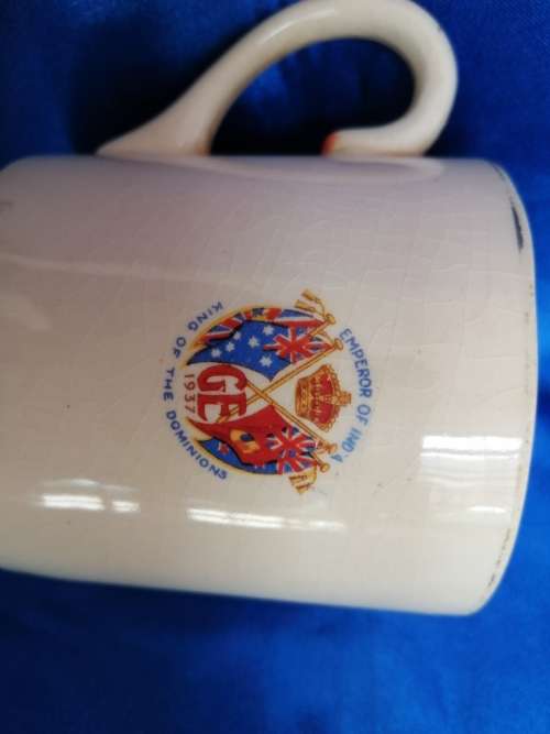 Coronation mug King George VI and Queen Elizabeth 12 May 1937
