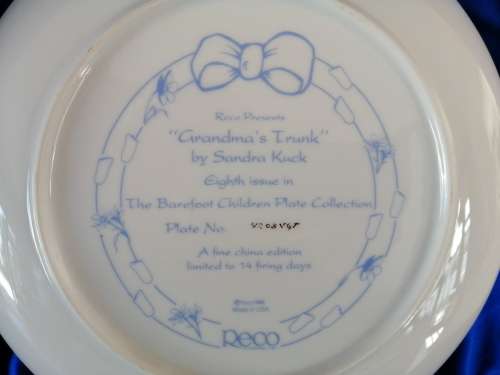 RECO BRADFORD Grandma's Trunk Plate The Barefoot Children's Collection