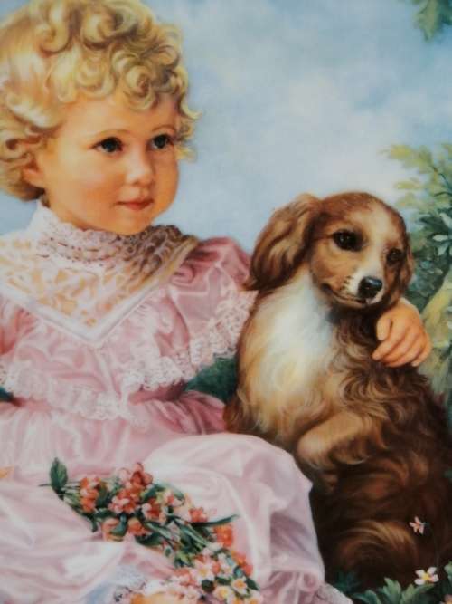 RECO BRADFORD Golden Afternoon Plate The Barefoot Children's Collection