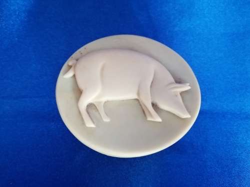 Crushed Marble Trinket Pig Pot