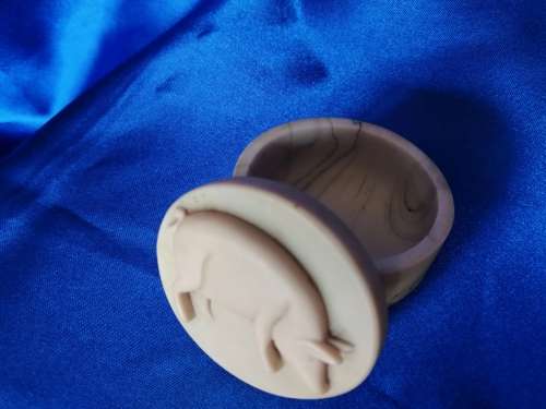 Crushed Marble Trinket Pig Pot