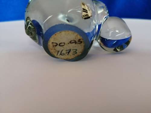 Ngwenya Recycled Glass Swaziland Handmade Hippo Figurine - Paperweight