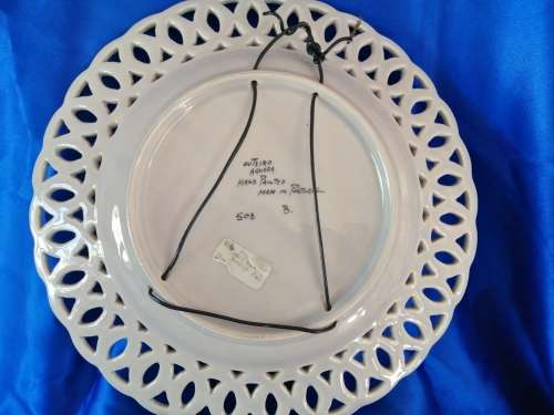 Detailed Chicken Display Plate Made in Portugal
