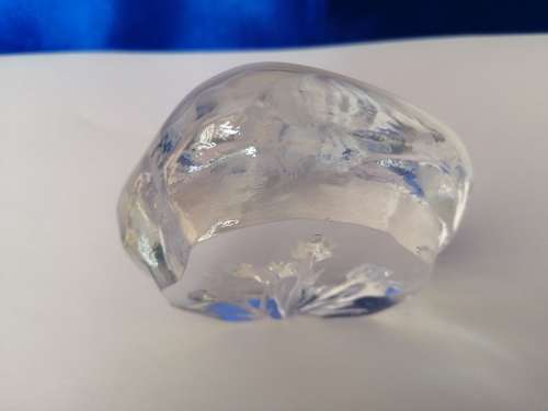 Engraved Flowers Paperweight