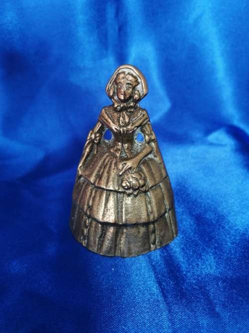 Vintage Brass Table Lady Bell