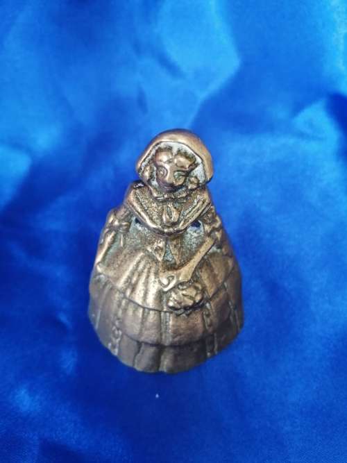 Vintage Brass Table Lady Bell