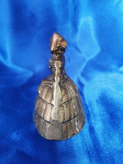 Vintage Brass Table Lady Bell