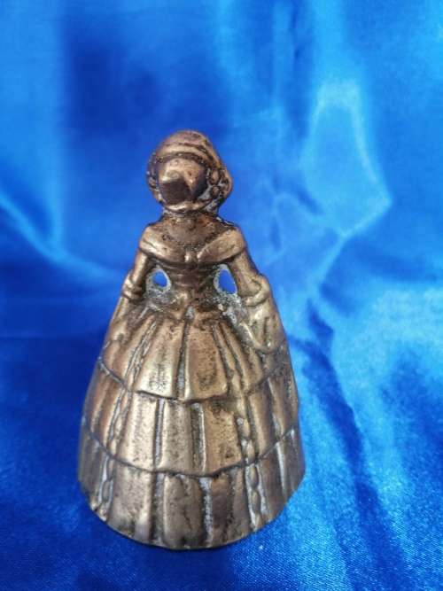 Vintage Brass Table Lady Bell