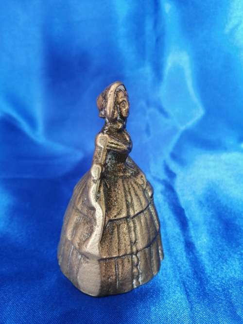 Vintage Brass Table Lady Bell