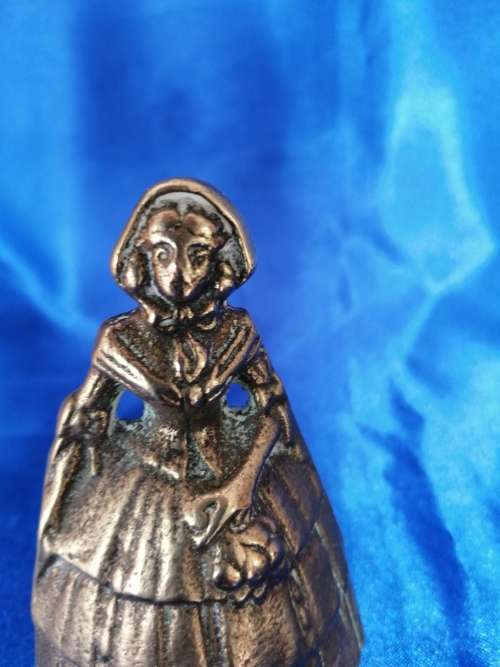Vintage Brass Table Lady Bell