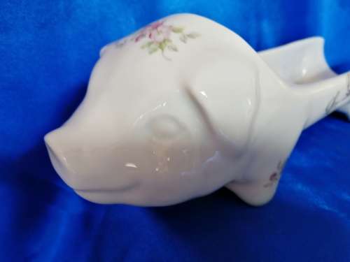 Sausage serving dish, in Porcelain Française de la Maison "FD CHAUVIGNY"