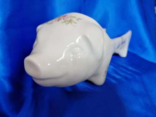 Sausage serving dish, in Porcelain Française de la Maison "FD CHAUVIGNY"