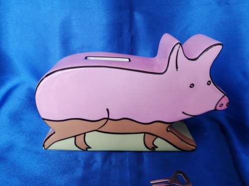 Villeroy and Boch Pink Pig Money Box / Bank `The World of the Farm Animals`