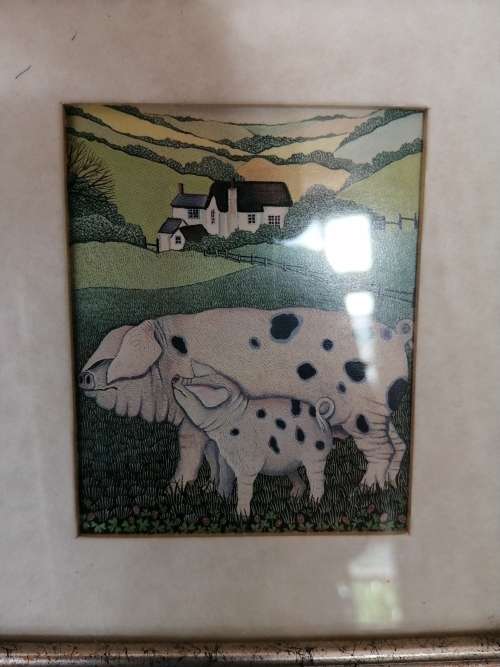 Sharon Jervis Small Pig Print