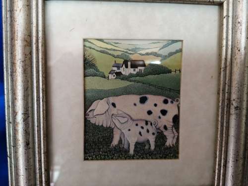 Sharon Jervis Small Pig Print