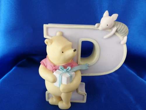 Disney Classic Winnie the Pooh Piglet Alphabet Letter P Wall Nursery Decor Tigger and Piglet