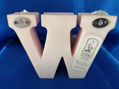 Disney Classic Winnie the Pooh Piglet Alphabet Letter W Wall Nursery Decor Eeyore