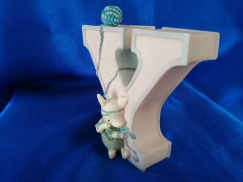 Disney Classic Winnie the Pooh Piglet Alphabet Letter Y Wall Nursery Decor Piglet