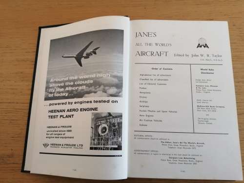 Jane's All the World's Aircraft 1965-1966 John Taylor