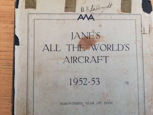 Jane's All the World's Aircraft 1952-1953 Leonard Bridgman