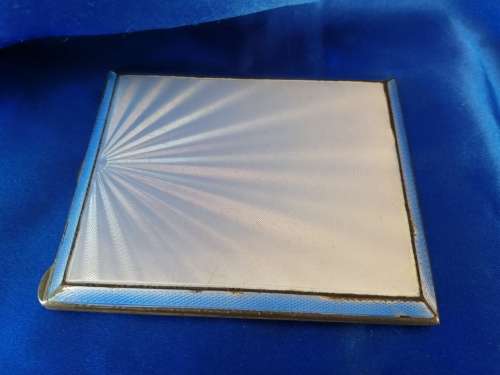 Henry Clifford Davis Silver Enameled card case 1937