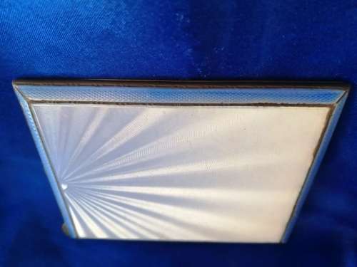 Henry Clifford Davis Silver Enameled card case 1937