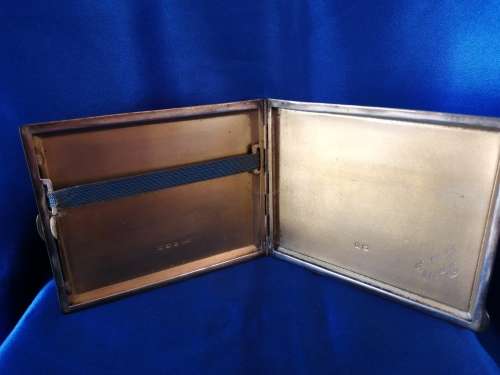 Henry Clifford Davis Silver Enameled card case 1937