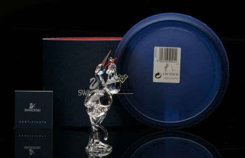Swarovski Crystal Figurine Stork with Baby 659401