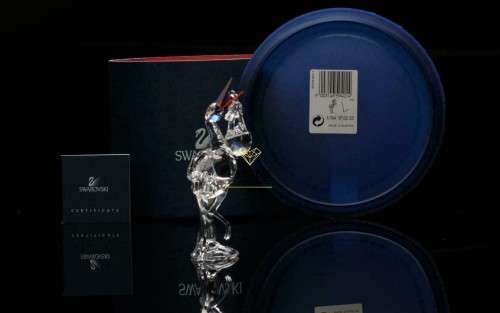 Swarovski Crystal Figurine Stork with Baby 659401