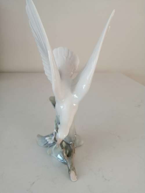 Large Lladro Gloss Bird Figurine Turtle Dove 4550 Handmade In Spain 1969-1998
