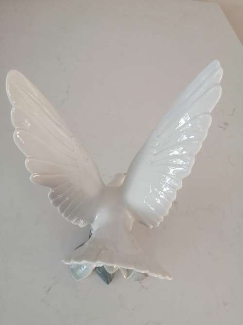 Large Lladro Gloss Bird Figurine Turtle Dove 4550 Handmade In Spain 1969-1998