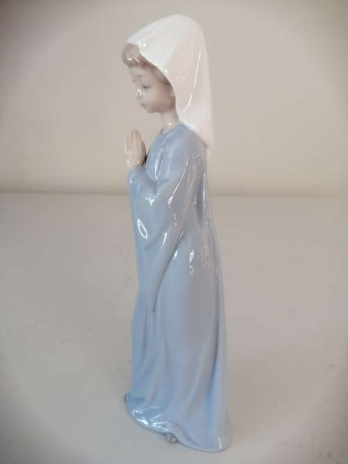 Lladro NAO Porcelain Praying Daisa Nun Virgin Mary Girl Figure #