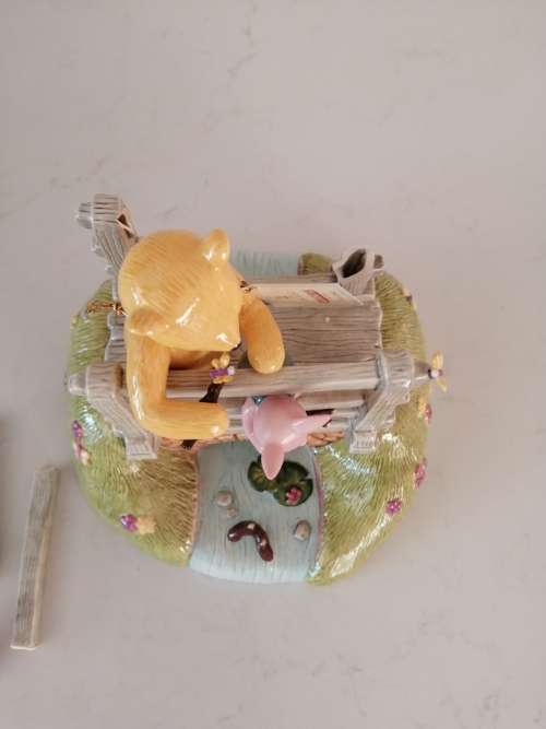 RARE POOH STICKS TABLEAU COLLECTABLES LIMITED EDITION WP 84 DISNEY ROYAL DOULTON